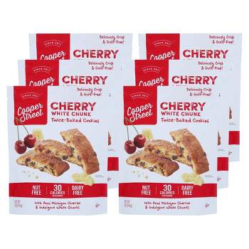 Cooper Street Cherry White Chunk Twice-Baked Cookies - Case of 6/5 oz
