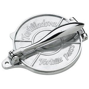 HIC Harold Import Co. 43172 Tortilla Press for 6-Inch Tortillas, Silver - 1 of 4