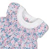 Hope & Henry Layette Baby Girl Short Sleeve Linen Dress with Ruffle Collar, Infant - 2 of 4