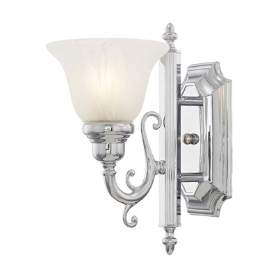 Livex Lighting French Regency 1 - Light Vanity in  Polished Chrome