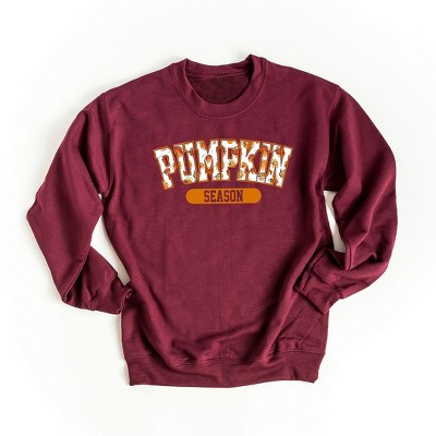 Simply Sage Market Women's Graphic Sweatshirt Curved Pumpkin Season Pumpkins
