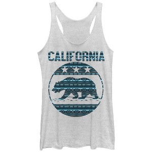 Women's Lost Gods California Bear Racerback Tank Top - 1 of 3