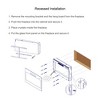 TOBILI 60 inch recessed ultra thin tempered glass front wall mounted fireplace with multi color flame - 4 of 4