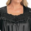 Collections Etc Soft and Silky Lace Long Sleeve Top Pajama Set - 2 of 4