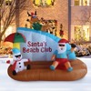 A Holiday Company 8ft Tall Santa's Beach Club with Shimmer Light, 6 ft Tall, Multi - 2 of 4