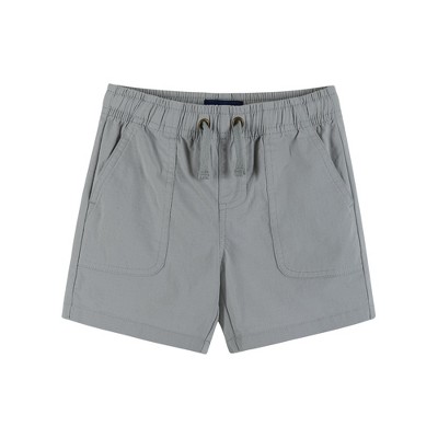 Andy & Evan  Toddler Grey Ripstop Drawstring Shorts.