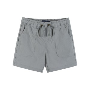 Andy & Evan  Toddler Grey Ripstop Drawstring Shorts. - 1 of 1