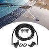 Unique Bargains Front Windshield Washer Hose Kit Fit for Mazda 6 with Washer Fluid Hose 3 Meter Black Pack of 15 with 12 Pcs Hose Connectors - 3 of 4