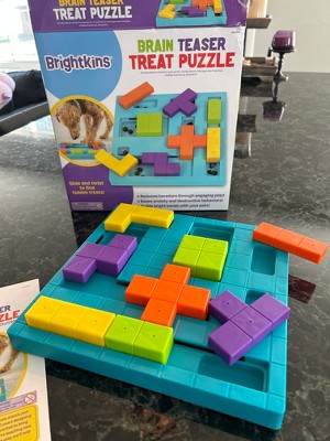 Brightkins Brain Teaser Treat Puzzle Dog Toy