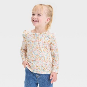 OshKosh B'gosh Toddler Girls' Knit Multi Floral Top - 1 of 3