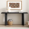 Stylish Console Table with Pine Veneer Top and Geometric Legs, Modern Minimalist Entryway Table for Living Room, Study, and Dining Room - 2 of 4