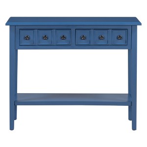 Bella Depot 38.2" Rustic Console Table with Open Shelf - 1 of 4