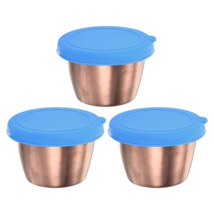 Unique Bargains Silicone Stainless Steel Leak-proof Airtight Food Storage Container - 1 of 4