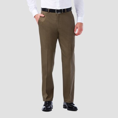 Haggar Men's Premium No Iron Classic Fit Flat Front Casual Pants