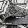 Washable Area Rugs 4x6 Rug for Living Room Non Slip Soft Area Rug for Bedroom Farmhouse Modern Throw Rugs - 4 of 4