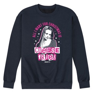 Men's - Mean Girls - Christmas Cheese Fries Graphic Fleece Sweatshirt - 1 of 4