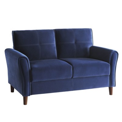 NicBex 1pc Loveseat Sofa Contemporary Upholstered Loveseat Couch with Soft Cushion and Wood Legs for Bedroom,Living Room