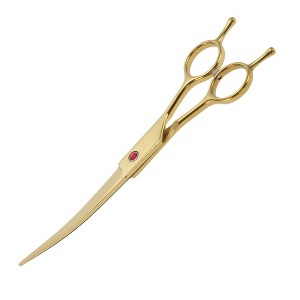 Unique Bargains Upper Bend Shears Dog Grooming Scissors 7.5inch 1 Pc - 1 of 4