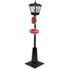 Northlight 70.75" Black LED Lighted Musical Snowing Santa Christmas Street Lamp - 4 of 4