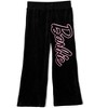 Barbie Velour Drop Shoulder Zip Up Hoodie and Flare Pants Outfit Set - 4 of 4
