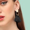 SOHI Women's Gold Tassel Drop Earrings - 3 of 3