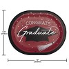 Creative Converting Graduate School Spirit Burgundy Red Oval Paper Plates 24ct - 4 of 4