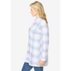 Woman Within Plus Size Plaid Knit Tunic With Collar - 4 of 4