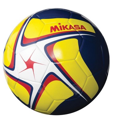 Mikasa SCE Series Size 5 Soccer Ball, White/Yellow/Navy