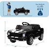 12V4.5Ah Licensed Shelby Electric Car for Kids, Ride On Toy for Toddlers with Remote Control - 2 of 4