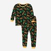 Leveret Kids Two Piece Bamboo Christmas Pajamas - 2 of 4