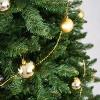 KTMBDW 6/7.5 ft Prelit Christmas Tree, Artificial Christmas Tree with Warm White Lights, Branch Tips, Metal Stand and Hinged Branches - 3 of 4