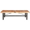 vidaXL Coffee Table 55.9"x35.4"x16.5" Solid Acacia Wood - 2 of 4