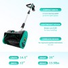 Garvee 12 Inch Cordless Snow Blower for Driveway, Sidewalk, Walkway, Blue/Black - 2 of 4