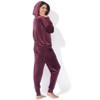 Felina - Womens Velour Zip Hoodie and Jogger Set  Soft 2-Piece Tracksuit Lounge Set - 3 of 4