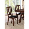 NicBex Set of 2 Dining Chairs Modern Kitchen Side Chair with High Backrest Upholstered Cushion Seats Dining Room Chair,Dark Brown - 2 of 4