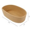 REGALWOVEN Odorless Cotton Rope Handcrafted Compact Multiple Use Open Storage Bins 3 Packs - 3 of 4