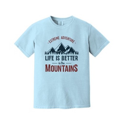 Simply Sage Market Men's Life Is Better In The Mountains Colorful Short Sleeve Garment Dyed Tee
