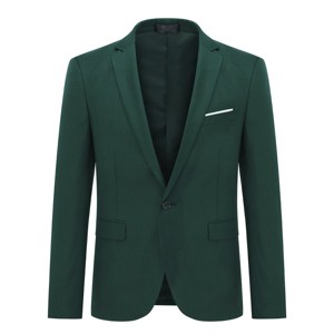 Cloudstyle Men's Suit Jacket One Button Slim Fit Sport Coat Business Daily Blazer - 1 of 4