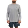AFTCO Samurai Heathered Long Sleeve Shirt Brilliant Blue Heather, Large - 4 of 4