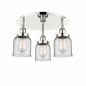 Bell - 3 Light Flush Mount In Art Deco Style-9.25 Inches Tall and 16.75 Inches Wide - 1 of 1