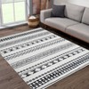 10' x 13' Washable Geometric Modern Farmhouse Stain Resistant Living Room Bedroom Dining Room Home Office Rug - 2 of 4