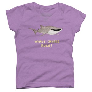 Girl's Design By Humans Whale Sharks Rule! By SophieCorrigan T-Shirt - 1 of 3