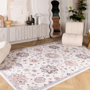 Rug Branch Vintage Traditional Distressed Indoor Soft Area Rug - 1 of 4