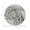 Pewter Gray And Silver Abstract Washable Indoor Outdoor Area Rug - 3 of 4