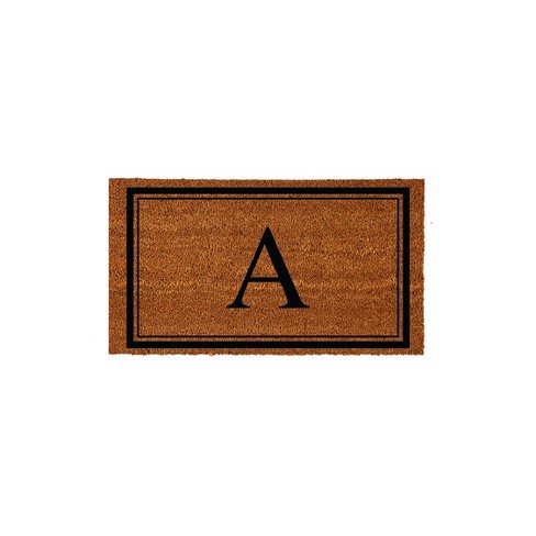 Monogrammed Coir Border Door Mat