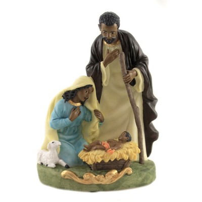 Black Art 8.0" Holy Family Mary Joseph Baby Jesus  -  Decorative Figurines