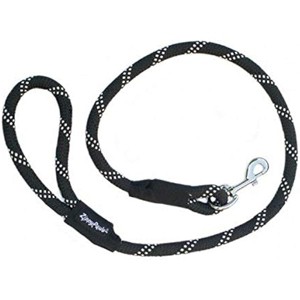 ZippyPaws Climbers Rope Heavy Duty Dog Leash, Durable 2/3'' Climbing Rope, 6 Feet Long, Tested Strength Over 3000 lbs - Black - 1 of 1