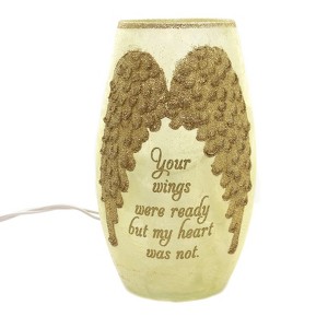 Stony Creek 7.25 In Angel Wings Pre-Lit Med Vase , Hope Love Faith Heart (1PC) - 1 of 4