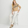 Lands' End Women's High Rise Metallic Coated Denim  Straight Leg Jeans - 4 of 4