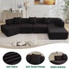 140" Boucle Modern L-Shaped Modular 4-Seater Sectional Sofa with Chaise - 2 of 4